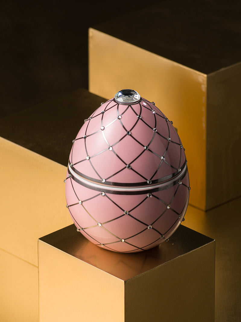 PINK EGG WITH SILVER STRIPE - LAZADO