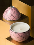 PINK EGG WITH SILVER STRIPE by Ladenac - Alternate Angle