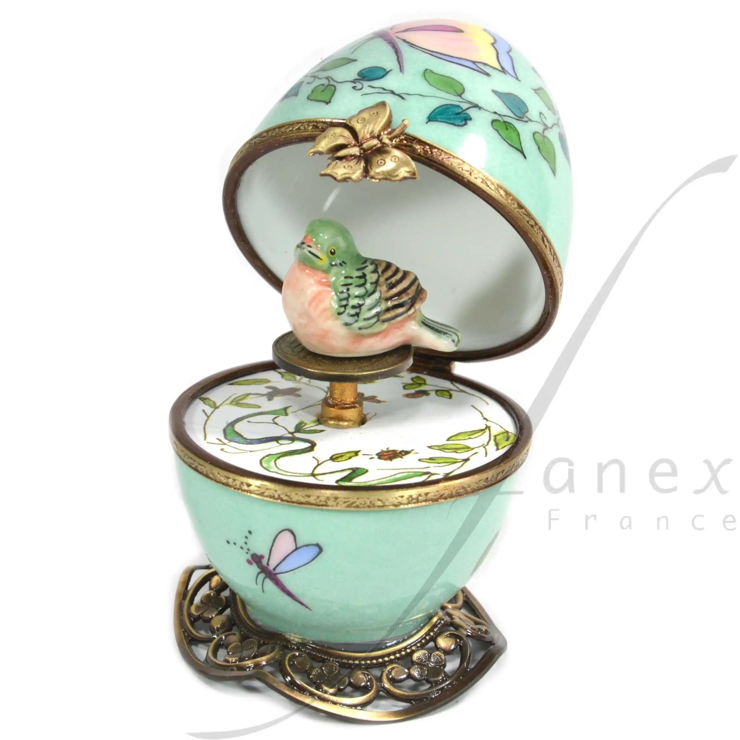 Pale green musical egg with a bird - LAZADO