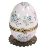 Pale pink flowers musical egg by Fanex France - Alternate Angle