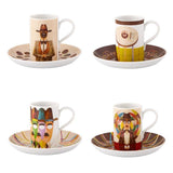 Pessoa Goncalo Viana - Set 4 Coffee Cups and Saucers by Vista Alegre - Main View