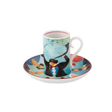 Set 4 Coffee Cups & Saucers - Fur Beethoven by Vista Alegre - Alternate Angle