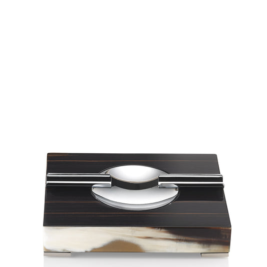 TEODOR Ash Tray, Lighter  glossy and chromed brass. - LAZADO