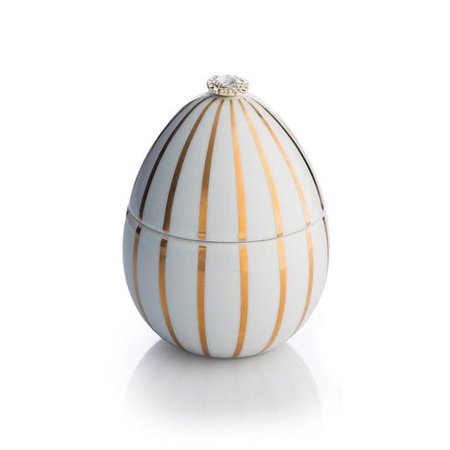 WHITE EGG WITH GOLDEN STRIPE - LAZADO