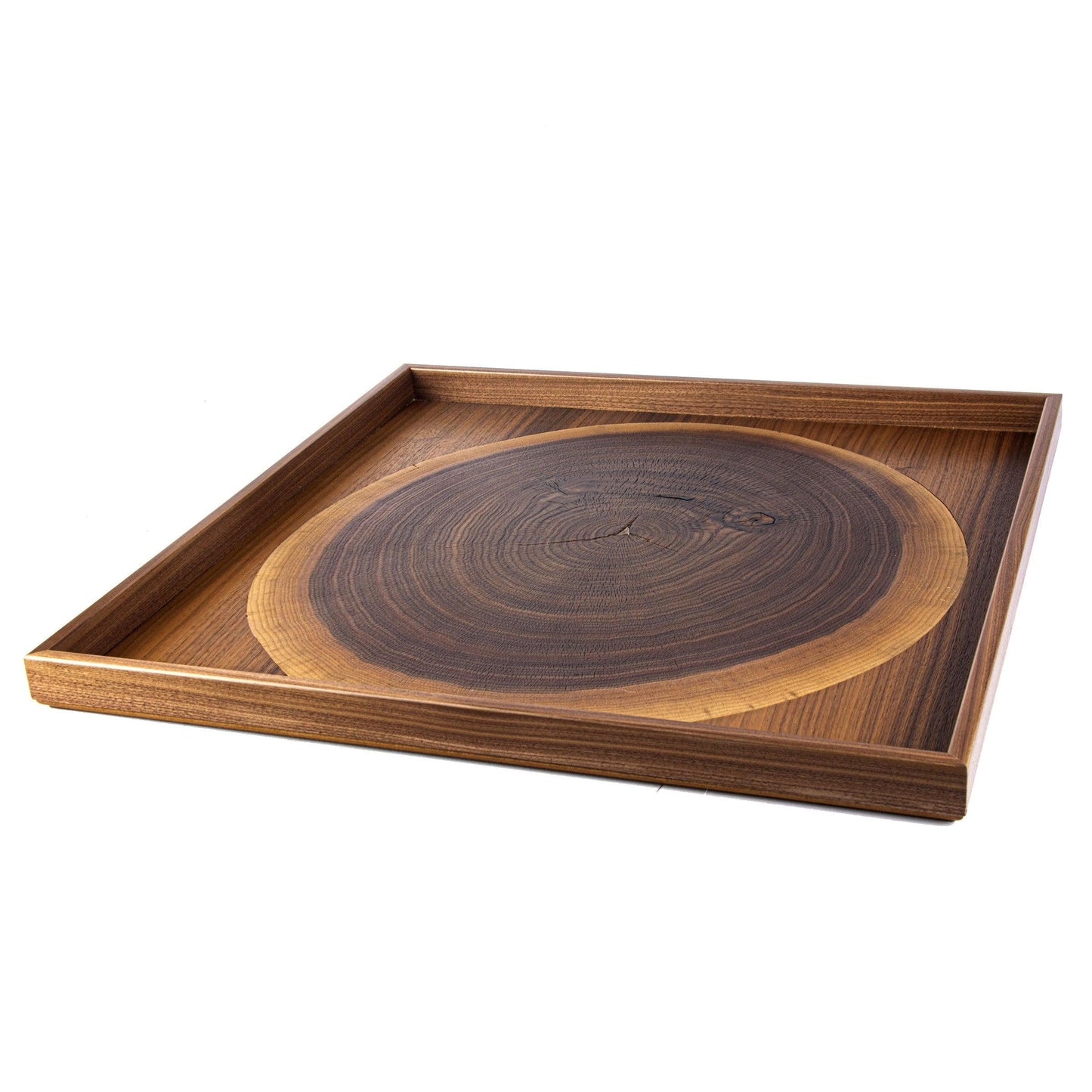 WOODEN TRAY with natural Walnut trunk - LAZADO
