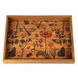 WOODEN TRAY with printed design - SPRING NATURE by Manopoulos - Alternate Angle